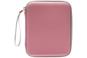 WOOPAIS Case Holder for Yoto Card, 80 Pockets 10 Page Sleeves Storage Folder Organiser Binder Album with Zipper for Player Mini Audio Cards (Pink)