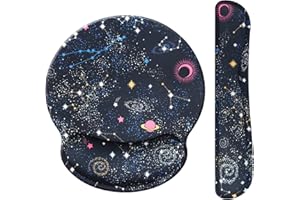 Hosimoln Lisse Tapis de souris ergonomique en mousse à mémoire de forme Support de poignet et repose-poignet pour clavier pour jeux/bureau,durable,confortable et soulagement de la douleur-KMxingzuo