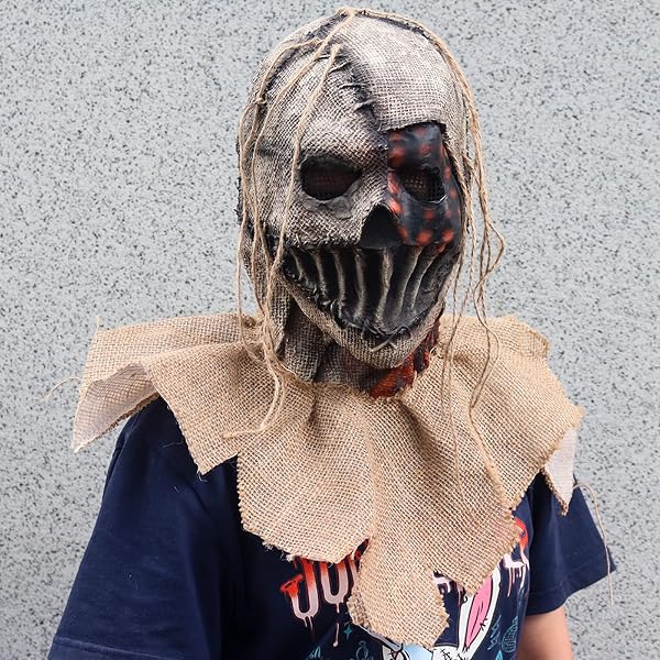 Masque de clown d'Halloween, décorations de cosplay effrayantes