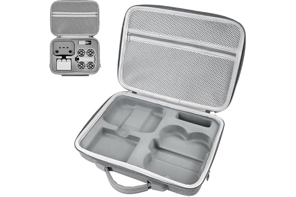 Sounce Hard Shell Carrying Case for Neo Drone Premium PU Travel Storage Bag Compatible with Neo Drone, RC-N3 Remote Controller, Neo Intelligent Flight Batteries, Grey