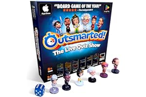 OUTSMARTED! Outsmarted - The App-Connected TV Quiz-Show Board Game | Kids, Teens & Adults | Next-Level Game Night For Family & Friends | 2–24 Players | Age 8+ | 10,000+ Questions | 2026 Edition