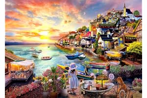 1000 Piece Jigsaw Puzzle for Adults & Kids, Coastal 'Catcher by the Sea' Style, Paper Material, 1000 Pieces, 1 Set, Puzzles (Catcher By the Sea)