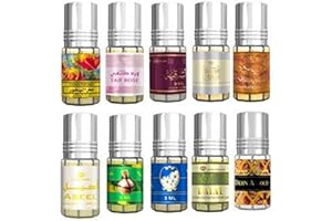 AL-REHAB Al Rehab 3 ml vera Attar Profumo senza alcool Musk Oud Roll On frangance alta qualità adatto per uomo, donna 100% nuovo e originale
