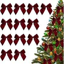 Weihnachtsschleife, 25,4 Cm Breit, 45,7 Cm Lang, Vorgebundene Schleife, Schottenkaro, Türdekoration, Girlande, Boxtag, Winterdekoration