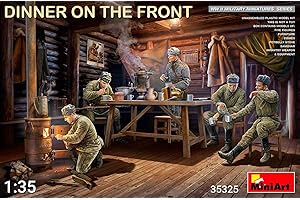 MINIART Mini Art 35325 1:35 Fig. Dîner à l'avant (5) m.Zu. - Reproduction fidèle, modélisme, kit Plastique, Bricolage, Loisirs créatifs, Collage, kit modèle réduit, Assemblage, Non Peint