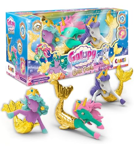 Craze Magic PONYS – 4 Figurines De Poneys Magiques Avec Tatouages, 18 à Collectionner – Dès 3 Ans