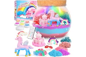Lovchil Regalos De Unicornios Para NiñAs Kit De Terrario Iluminado De Unicornio Para NiñOs, Unicornio Juguete NiñA 4 5 6 7 8 9 10-12 AñOs Regalos De CumpleañOs Y Navidad