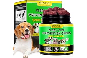 TIOUEO Dog Flea and Tick Treatment,Natural Flea and Tick Prevention for Dogs,30pcs Soft Chewable Pills,Oral Flea Medicine for Small,Medium,Large Dogs,Perking Duck Flavor