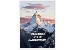 Ditwis Marco 30x40 cm Blanco, Elegante Marco de Grande para Fotos, Posters y Obras de Arte, para Colgar en la Pared