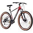 Hero Enzo 29T Mountain Geared Bicycle for Mens | 21 Speed | Dual Color Combination | Frame:18 Inches | Ideal for Mens (Red-Grey)