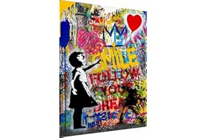 Magic Canvas Art - Images Pop Art Follow Your Dreams B8163 Impression sur toile de haute qualité Tableau mural moderne Décoration murale Tableau mural - B8163, dimensions : 60 x 60 cm