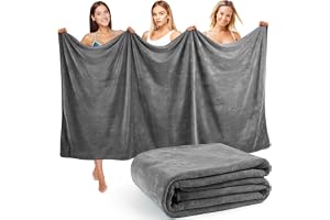 Lureon Badhanddukar XXL 100 x 200 cm - 420 g/m² - Tjock för bastu och strand - Unisex - Mycket absorberande och mjuk