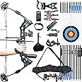 wolfman Archery Compound Bow Set Adults 20-70 LBS, Draw Length 24"-30", Hunting Bow with All Accessories for Archery Hunting Target Shooting practice LRT/RTH