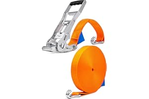 INDUSTRIE PLANET Sangle de serrage de 25 m - 5000 kg - Avec cliquet Ergo - Cliquet à levier long - 50 mm, 2500 daN