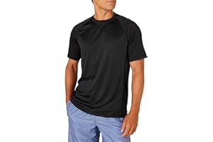 Amazon Essentials Maglietta da Nuoto UPF 50 Aderente A Maniche Corte e Ad Asciugatura Rapida Uomo