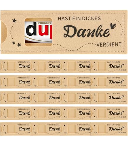 Du Hast Ein Dickes Danke Verdient Filzhüllen 12 Stück, Danke