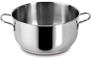 Lagostina Every Casseruola Fonda Ø 18 cm in Acciaio Inox 18/10 con Fondo Lagoseal Plus, Esterno Satinato e Ampie Manicature, Adatta a Tutte le Fonti di Calore, Inclusa Induzione