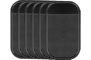 WINBEST 6 Stück Halterung Anti Rutsch Matten für Auto Armaturenbrett Anti Rutsch Pad Silikon Selbstklebende Auto Armaturenbrett Pad für Autodekorationen
