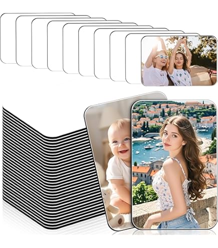 16 Calamite Quadrate Per Frigorifero – Vuote Per Sublimazione Fai Da Te – 5x5 Cm, Spessore 3 Mm – Per Foto, Decorazioni, Calendario, Lavagna Magnetica