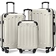 LUGG Travel Suitcase Set - Skywander 3-Piece Hard Shell Luggage, 20" 24" 28" Strong & Lightweight with Secure TSA Lock, Smooth 360° Wheels & Resilient Handle - Airline Approved
