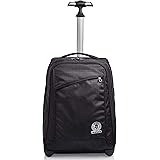 Invicta Trolley Scuola Benin, Nero, 2 in 1, con Spallacci Uso Zaino, Maxi Capienza, Zaini e Trolley, Viaggio e Tempo Libero, 