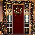 GloBrite Nutcracker Christmas Decorations | Nutcracker Soldier Model Hanging Banners | Christmas Door Decorations Outdoor Christmas Decorations for Holiday Party Wall Decor