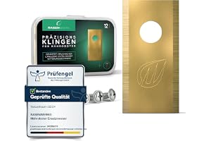 RASENWERK® – Högkvalitativ robotgräsklippare med matchande skruvar – Universellt ersättningsblad reservblad för varumärkena W