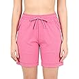 Jockey AW23 Women's Super Combed Cotton Rich Regular Fit Shorts with Side Pockets