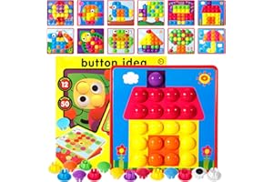 AOUVT Mozaika gra wtykowa dla dzieci w wieku 2, 3, 4 lata