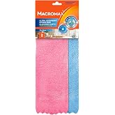 Macro Max Mikrofiber Ultra Emici Temizlik Bezi 2'li Paket 30x29cm, Işıltılı ve P&uuml;r&uuml;zs&uuml;z Temizlik