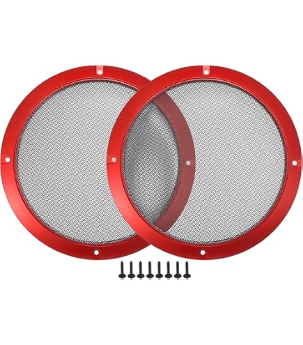 8 Inch Car Audio Speaker Cover Metal Mesh Subwoofer Grill Horn Guard - Black - View #11