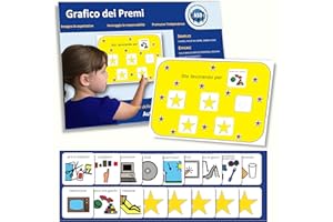 AUTISM SUPPLIES AND DEVELOPMENTS Tabella delle Ricompense per Bambini -Agenda Visiva Autismo –ABA per Aule/Casa –CAA Giochi Montessori/Educativi –Ludattica–Regali Autistici–Italiano