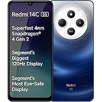 Redmi 14C 5G (Starlight Blue, 6GB RAM, 128GB Storage) | Superfast