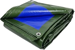 BOP GARDEN Telo impermeabile da Esterno 3x2 mt | Telone Occhiellato In Polietilene Rinforzato Antistrappo 180 gr/m² | Tendone Ombreggiante Oscurante Da Esterno Con Occhielli Antiruggine e Corda Perimetrale