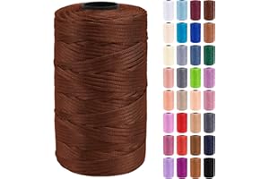 Uiopa Fil Macramé 3mm x 200m Bande de Macramé en Polypropylène Fil Crochet pour Sac en Crochet, Panier, Tricot, Bricolage, Artisanat, Cadeau Décoration