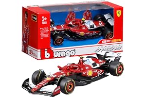 Bburago - Ferrari SF-25 F1 2025#44 Hamilton, Diecast-bil i skala 1:43, detaljerad replika av Ferrari Formel 1-monoposto, officiellt licensierad av Ferrari, rekommenderad ålder 3+ år