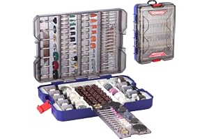WORKPRO 698-delars roterande verktygstillbehörssats, roterande verktygsbitar för enkel skärning, slipning, slipning, polering, rengöring, borrning, snideri och gravering