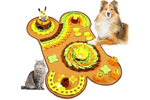 liroke Interactive Snuffle Mat for Dogs - Encourages Natural Foraging and Slow Feeding, Stress Relief, and Training - Washable, Suitable for Large, Medium Dogs and Cats