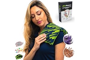 FEEL RECOVERY Saco Térmico Semillas Multiusos - Almohada para Calentar en Microondas (35x18 cm) - Bolsa de Calor - Cojín de Semillas con Funda Lavable, Tela de Algodón 100% y Olor a Lavanda (Sport)