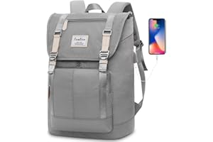 YAMTION Zaino Donna e Uomo,Zaino Scuola Zaino Scuola Superiore,Zaini per PC Portatili 17" Zaino Laptop Donna con Caricatore USB,Zaino Unisex per Lavoro Viaggi Università Ufficio