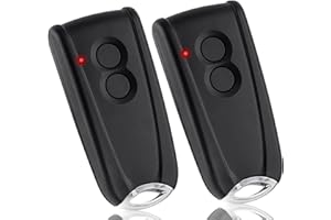 AKVF Télécommande Portail Garage pour EcoStar RSC2-433 RSE2-433 RSZ1-433 pour Hormann Ecostar Liftronic/TUBAUTO EuroPro 500/700/800 Portronic D2500/D5000/S4000 Opérateur, 2 Pack