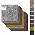 Floordirekt Carpet Tile, Moscow (50 x 50 cm) Loose Laying Bitumen Back Carpet Tiles, Non-Slip Carpet Plank Flooring for Office, Hotel and Home, Easy to Clean (Dark Brown)