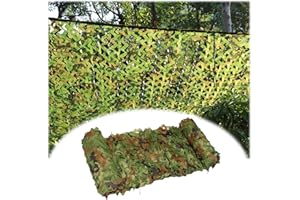 Yaloy Tarnnetz Sonnenschutz Camouflage Netz 1.5x5M 2x6M 3x4M 6x8M 8x8M Waldlandschaft Bundeswehr Tarnung Net, Jagd Outdoor Garten Party Dekorationen Grünes Netzs Sonnenschirm