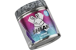 SNEAK Energy Drink Powder | Blue Raspberry | No Sugar. No Nasties. Just Natural Caffeine, Focus-Boosting Nootropics | 40 Servings