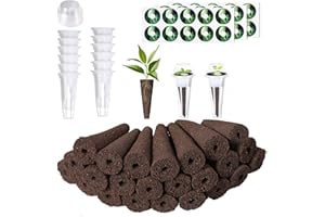 Yoocaa Seed Pods Kit for hydroponic growing system, 24pcs Grow Sponges Seed Starter Pods Replacement Root Growth Sponges Compatible with Aero Garden, LYKO, QYO