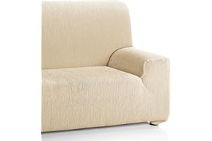 Martina Home Emilia Elastischer Sofabezug für 3-Sitzer, Beige, 170 bis 220 cm Breite