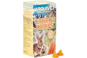 Arquivet Drops de Zanahoria - Snacks para roedores - 65 g