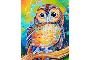 WOPLAGYREAT Diamond Painting Disegni con Perline da Attaccare Passatempo Adulti Pittura Diamante Creativi Diamanti 5d Diy Art Animali Regalo Donna Compleanno