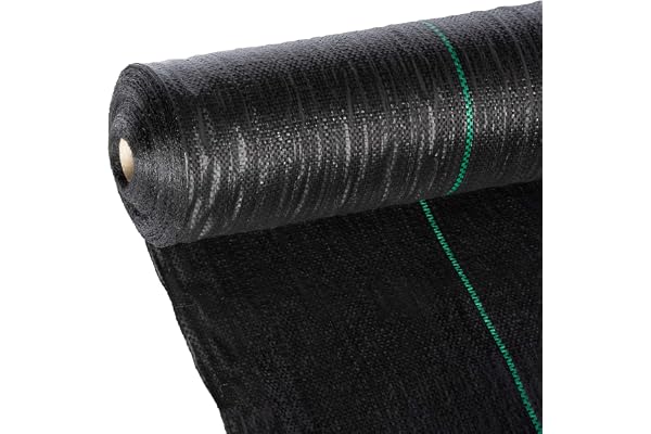 Masgard® Bâche de paillage tissée 100 g/m² Noir différentes Dimensions (1,00 m x 100,00 m = 100 m² (en Rouleau))