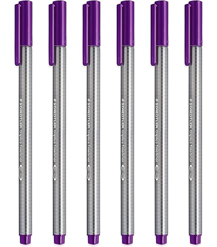 STAEDTLER Triplus 334 C6 - 6 Pennarelli A Punta Fine 0,3mm - Colori Assortiti